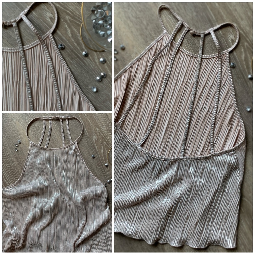 Forever 21 | Gold Shimmer Glitz & Glam Top • Small
